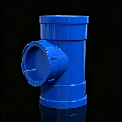 Blue PVC Inspection Port